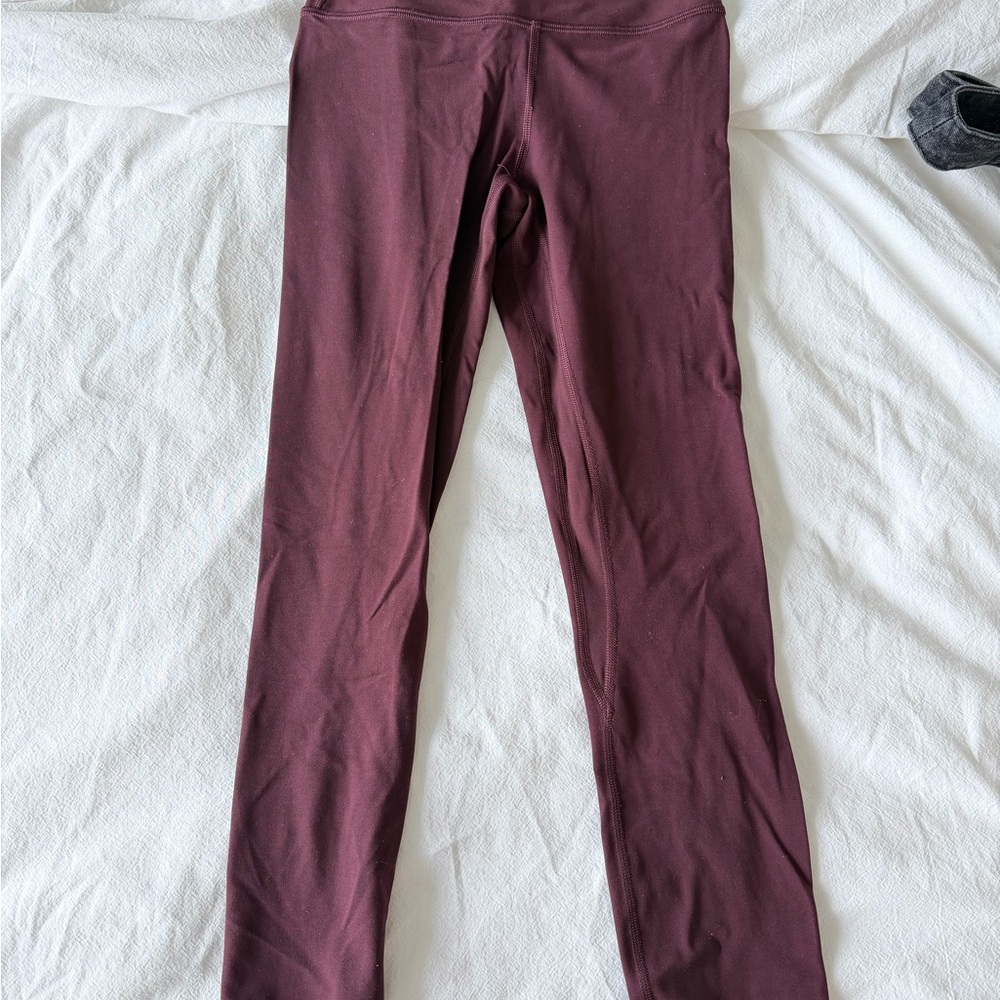 Lululemon Maroon/ Plum color align leggings